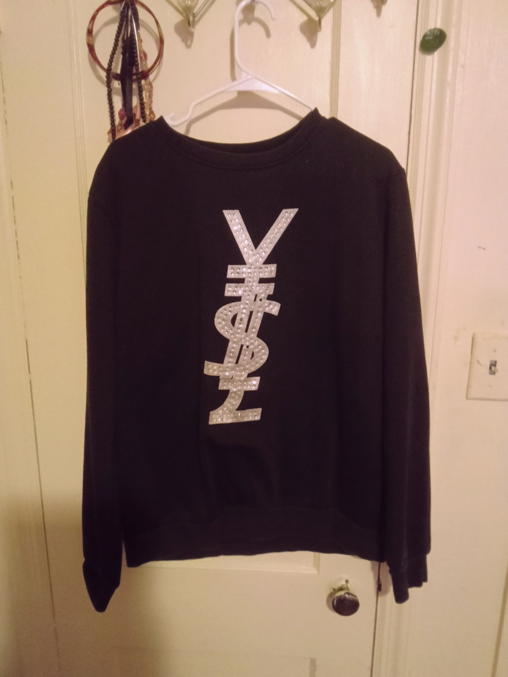 Black YSL Hudson Sweat Shirt